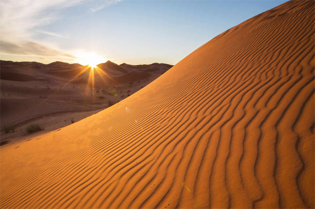 merzouga desert sunset 